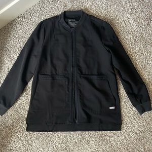 Figs black scrub jacket